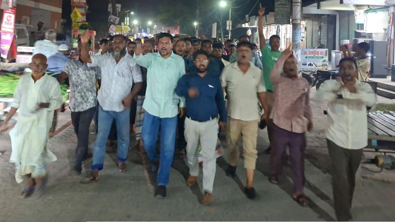 প্রধানমন্ত্রীর রংপুর আগমণে কিশোরগঞ্জ বিএনপির আনন্দ মিছিল